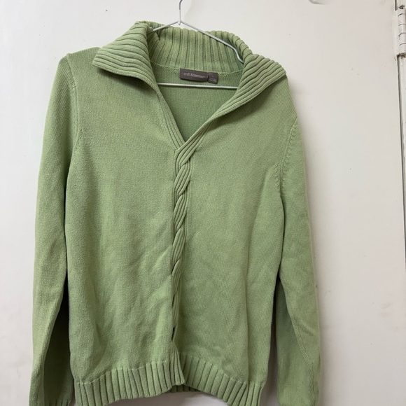 Croft & Barrow Light Green Cardigan Sweater - Picture 7 of 13